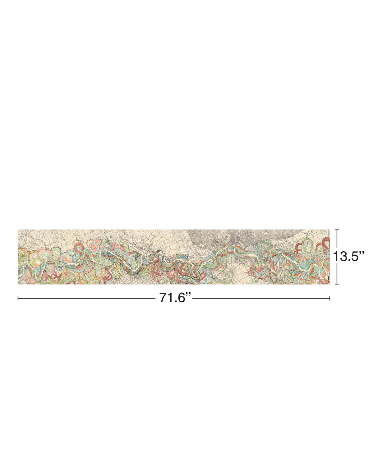 Historic Mississippi River THEN Silk Scarf