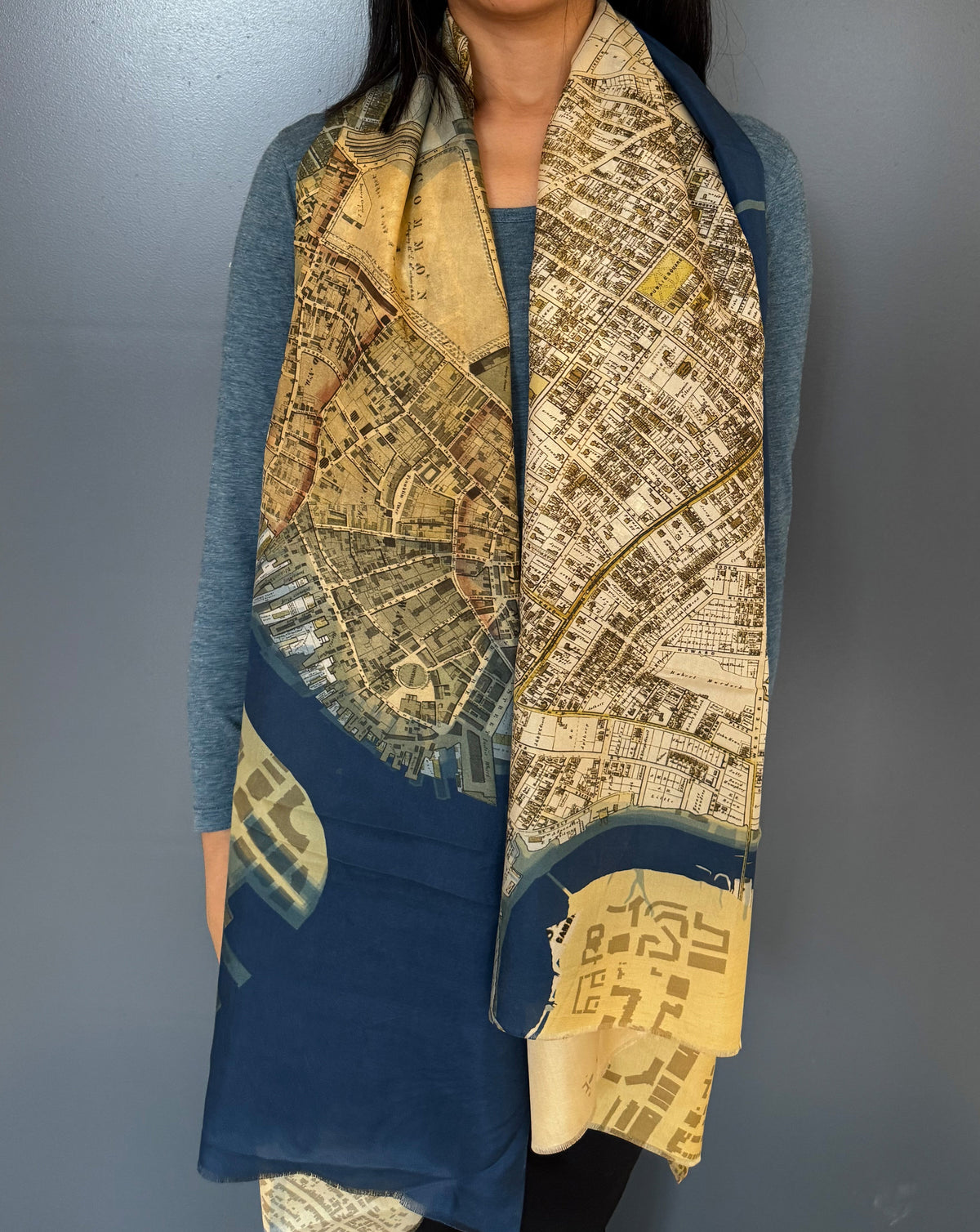Historic Boston THEN Silk Scarf